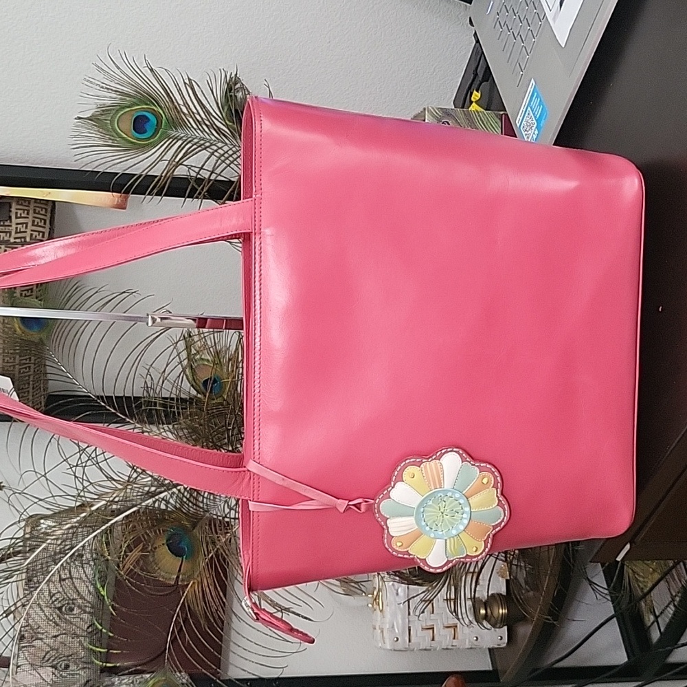 Radley Pink Leather Tote Bag